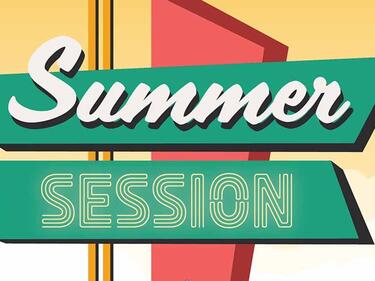 sign saying summer session